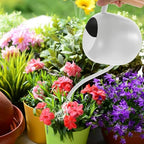 Watering Can Vintage with Wood Handle Stainless Steel 1200ml - Image 4