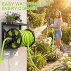 Wall Mounted Garden Hose Reel for Outside, Holds 130-feet of 5/8-Inch Hose - Image 5