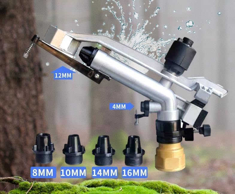 1.5" Agriculture Farm Irrigation Sprinkler Lawn Sprinkler 360° - Image 4