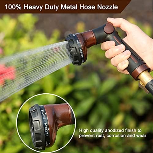 FANHAO Heavy Duty Garden Hose Nozzle Thumb Control - Image 2