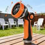 Hose Nozzle with 10 Spray Patterns, Thumb Control High, Pressure Garden Hose Nozzle for Car Washing, Watering Plants and Lawns - Image 2