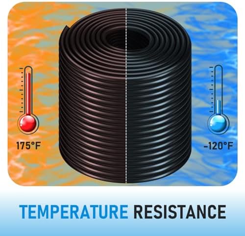 Self-Sinking Aeration Hose 300 ft ⅜ in. Comes with 4 patchers and 4 stainless steel hose clamps for weighted air pump tubing, easy to install for pond water lake aeration (300 Feet) - Image 6