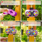 AQUASTAR Two-Zone Hose Watering Timer (Purple), Automatic Irrigation for Lawn, Garden, Yard, Two Outlets - Image 5