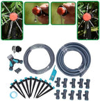 Automatic Drip Irrigation System Kit, 32.8ft Hose with Quick Connector, 8 Holes Adjustable Emitters Garden Watering System for Greenhouse, Plant, Lawn - Image 2