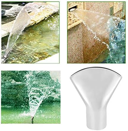 Directional Fan Shaped Fountain Nozzle, Flat Duck Bill Fountain Head, Sprinkler Spray Head for SPA Swimming Pool Garden Pond (1in DN25) - Image 5