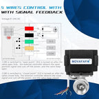 3/4" Motorized Ball Valve - 9-24V DC Electric Water Ball Valve 5 Wire with Full Port, Stainless Steel, with Indicator Lights, NSF Certified, IP67 - Image 4