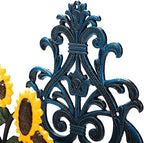 IOCCIOBB Garden Hose Holder Heavy Duty Decorative Metal Garden Wall Mounted Decorative Hose Reel Hanger Organizer Metal Art - Image 3