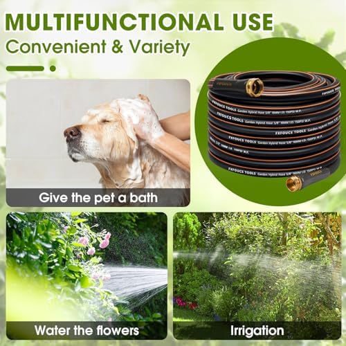 Garden Hose 75ft x 5/8", Heavy Duty Water Hose, Kink Resistant - Image 5