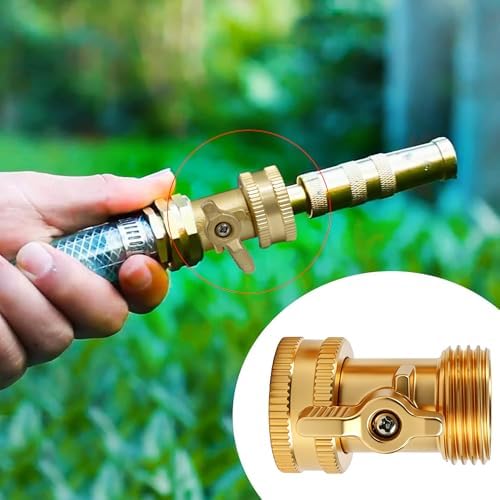 Xiny Tool Brass Garden Hose Shut Off Valve, 8 Pack Heavy Duty 3/4 Inch Solid Brass Garden Hose Shut Off Valve with 4 Extra Rubber Washers - Image 6