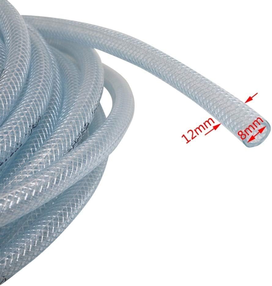 10m 20m Extra Long PVC Braided Reinforced Garden Hose Flexible Water Supply Pipe for Yard Irrigation Environmental Protection Outdoor Hose - Image 2