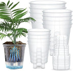 Wonderjune Self Watering Planter, 4.72'', 5.91'', 7.09'', Clear, 12 Pcs by Wonderjune