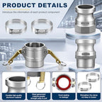 2 Set 2 Inch Camlock Fittings Type D&F&A - Image 3