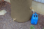 Good Ideas 50 Gallon Nantucket Rain Barrel Planter, Coyote Granite - Image 3