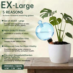 EX-Large Plant Watering Globes, 26oz Plastic Top Fill Self Watering Globes - Image 3