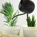 jojofuny Long Spout Watering Can with Wood Handle 1200ml, Vintage Metal Indoor Garden Watering Pot for Houseplants and Bonsai, Fine Mist Bottle for Precise Plant Care - Image 4