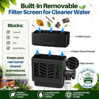 2 Pack Rain Barrel Diverter Kit for 2x3 & 3x4 Inch Downspouts(Black) - Image 4