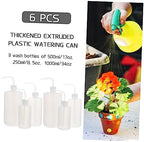 Mobestech 12pcs Squeeze Bottle for Plants Watering Can Ketchup Squeeze Bottle Portable White - Image 4