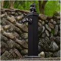 Floor Mounted Faucet Outdoor Water Pipe Vertical Fountain Irrigation Column,304 Stainless Steel Vertical Garden Water Column, Outdoor Courtyard Water Pipe with Locking Copper Faucet, 76cm in by Unknown