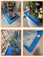 Rectangular Plastic Trays for Plants, Plant Watering Tray, PVC Material, Reinforced Bottom Mesh, Suitable for Both Indoor and Outdoor(Blue,75x51.5x3cm/30x20x1.2in) - Image 3
