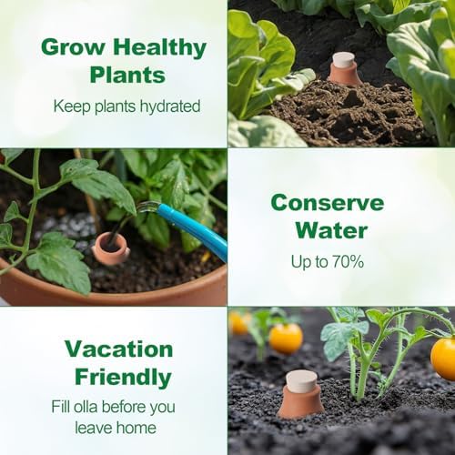 8 Pcs 12 oz Ollas Terracotta Watering Pots - Image 6