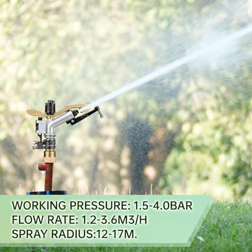 Maxcheck 1 Pcs 1" Agriculture Farm Irrigation Sprinkler, Spray Gun Heads - Image 5