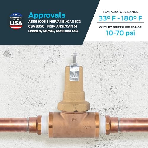 Cash Acme EB45 Pressure Regulating Valve, 1-1/2 Inch NPT Threaded, Metal Top, 60 PSI, PVA41M-DTH-60 - Image 4