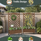 2 Pack Trellis Raised Garden Bed Trellis for Climbing Plants - Image 5