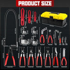 20 PCS Hose Clamp Pliers Set, Pinch Off & Disconnect Tools for Auto - Image 3