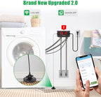 WiFi Smart Water Shutoff Valve with Leak Sensor, 3/4" Brass Valve & Extra Hose, Effortless Remote Control and Real-Time Water Leak Alerts via App - Image 2