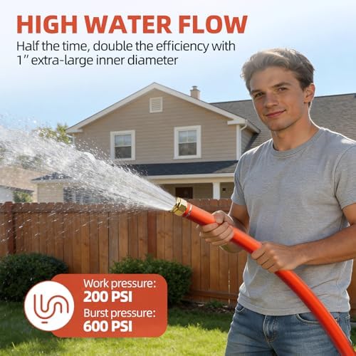 SPECILITE 1" x 5FT Hot/Cold Short Leader Garden Water Hose, -50℉-190℉ - Image 2