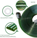 SECBULK 75 FT Flat Sprinkler Hose for Lawn Watering Garden Soaker Hose with Holes, Heavy Duty Lightweight No-Kink Water Hose with Stakes, Irrigation Hose, Great Fun for Kids and Dog - Image 5