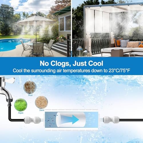 Misters for Outside Patio,Cooling System,65FT|20M. - Image 2