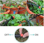 Irrigation System forgarden 4/7mm Garden Irrigation Nozzle Adjustable Dripper Sprinkler Emitter Micro Drip Greenhouse Watering Spray Garden Sprinkler(Red-50PCS) - Image 7