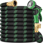 100 FT Non-Expanding Garden Hose, 2026 New Upgrated Non-Expandable Garden Water Hose - Ultra-Light & Flexible Burst-Resistant, Kink-Free Garden Hoses, All-Weather Use for Lawns, Gardens,Outdoor by IBXFO