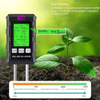 6-in-1 Soil Tester, Soil Moisture Meter with pH Meter, Soil Moisture, Environment, Sunlight, Humidity, Fertility for Agriculture, Gardening and Outdoor Plants (2 *AAA Battery Needed) - Image 6