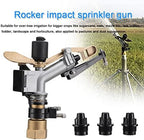 1" Agriculture Farm Irrigation Sprinkler Watering Spray 360° Rotary - Image 7