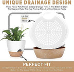YNNICO 12" 10" 9" Large Self Watering Plant Pots, 3 Pack Plastic Pots - Image 6