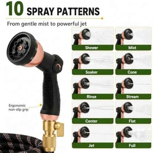 Flexible Garden Hose 100ft,Ultra Lightweight Water Hoses,Leak-Proof,Sturdy - Image 6