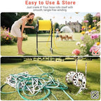 Garden Hose Reel with Handle – Heavy Duty Metal Freestanding Water Hose Holder, Upgraded Retractable Hose Winder for Up 150FT 5/8" Hose, Perfect for Lawn, Yard & Outdoor Use - Image 4