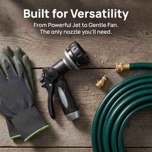 Ipetboom Car Wash Hose Nozzle, Thumb Control Garden Sprayer with 7 Pattern - Image 3