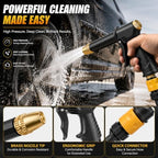 High Pressure Garden Hose Nozzle Kit, 3 Spray Modes & Foam Bottle - Image 5