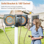Ruvup Garden Hose Reel 5/8"x100ft Retractable Water Hose With Metal Bracket - Image 3