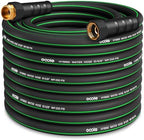 Heavy Duty Garden Hose 75ft, NON-EXPANDABLE Flexible Water Hose, Kink Resistant Lightweight Hybrid Hose, Leakproof Hose Male to Female Fittings by EOOIOGARDEN
