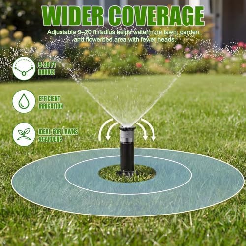 8 Pack Sprinkler Head Replacement, Compatible with Rain Bird 1800 - Image 2