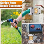 Therwen 8 Sets Garden Hose Repair Connectors Male Female End Kit - Image 5