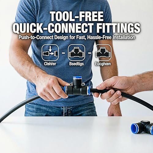 Drip Irrigation System,Automatic Garden Watering System Sprinklers for Yard - Image 5