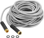 UNICRAFTALE 74Ft/22.5m Metal Garden Hose Kink-Free Compact Coil Lightweight Steel Aluminum Fitting Short Leader with 3/4" Ring Steel Garden Hose for Balcony Patio Car Wash by UNICRAFTALE