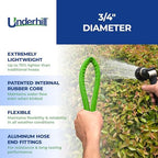 ProLine Flex Fabric Garden Water Hose, Flexible, Rubber Core, Lightweight, Collapsible, Aluminum End Fittings, Hot Water Safe, 600 PSI Burst Pressure, 300 PSI Working Pressure, 3/4 Inch x 50 ft Long - Image 3
