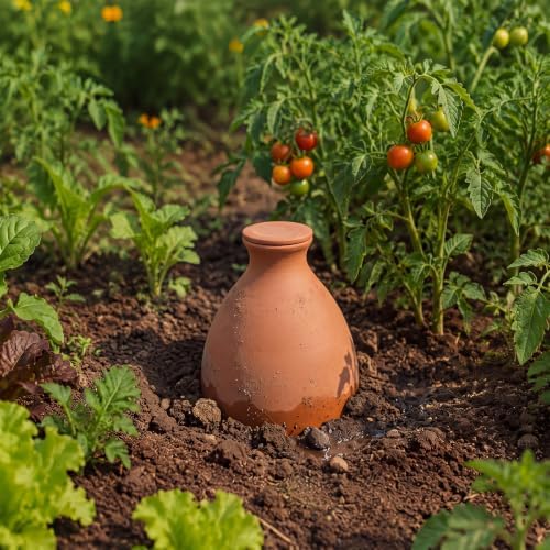 68 oz Large Olla Terracotta Self Watering Pot,Oval - Image 5