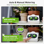 RAINPOINT Easy-Setup Automatic Plant Waterer Indoor for Pot Plant Adjustable Water Output,Battery Powered Outdoor IP54 Waterproof Drip Irrigation System Device Kit Beginner-Friendly Water 10-15 Plants - Image 3